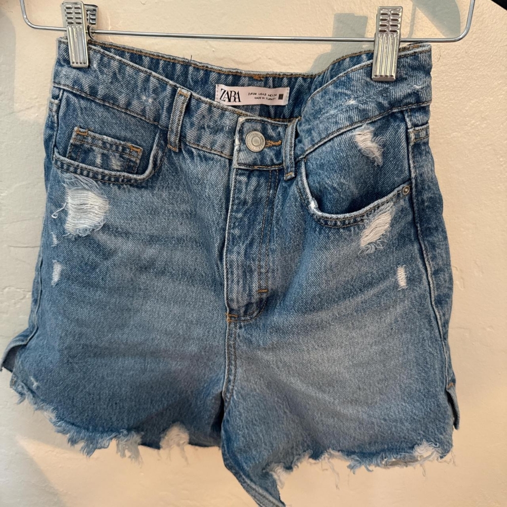 Zara Blue Jean Shorts